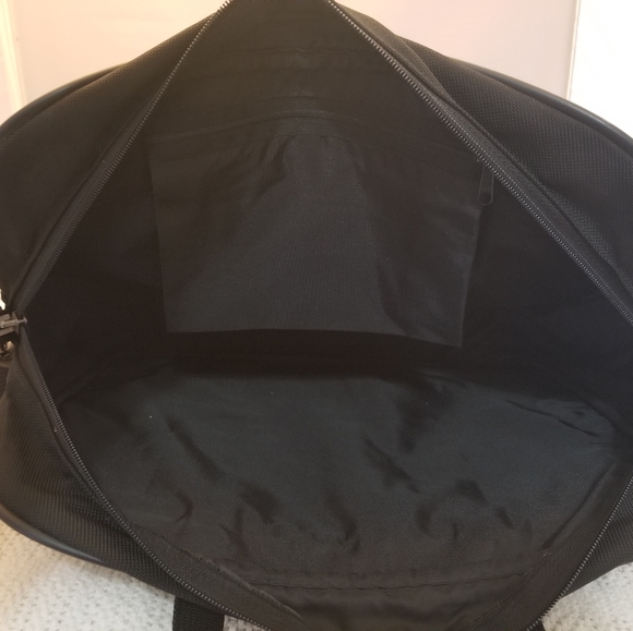 HARTMANN VINTAGE NYLON BRIEFCASE BAG BLACK MESSENGER - Picture 2 of 10